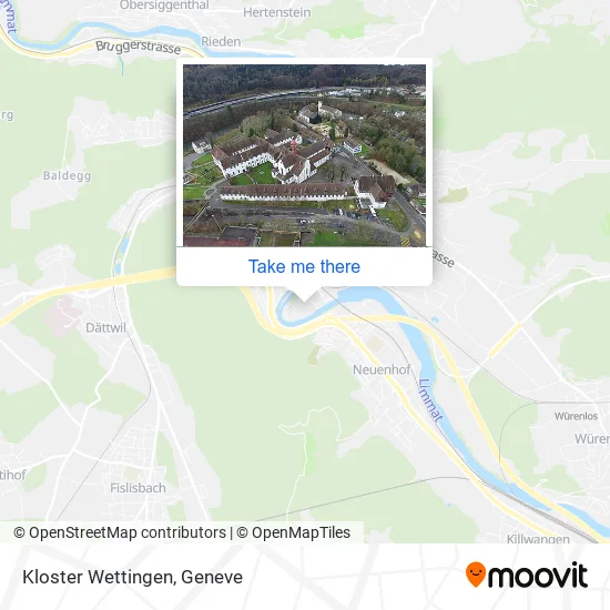 Kloster Wettingen map