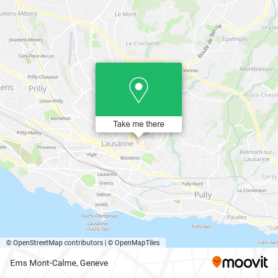 Ems Mont-Calme map