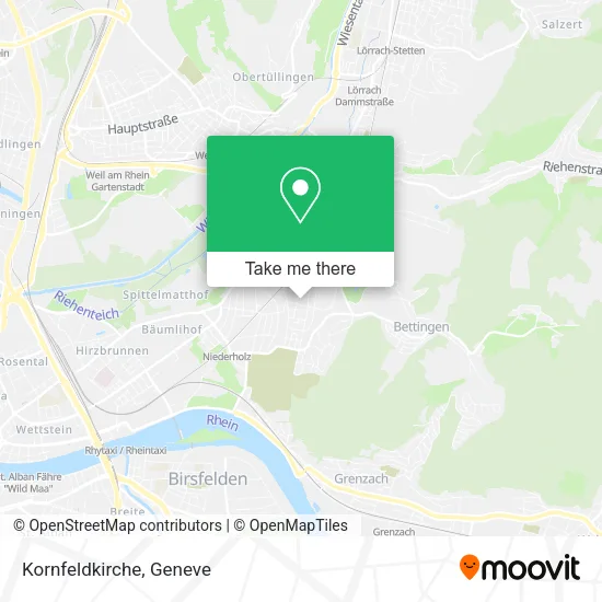 Kornfeldkirche map