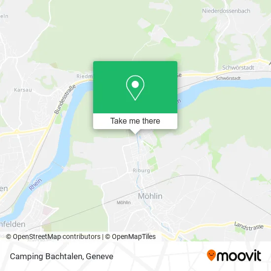 Camping Bachtalen map