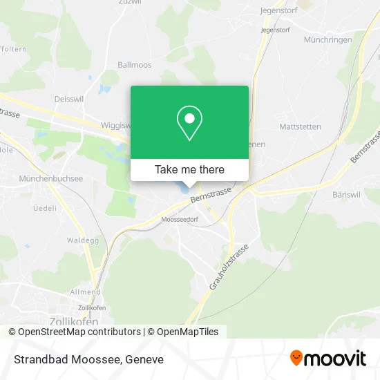 Strandbad Moossee map