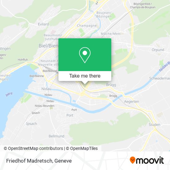 Friedhof Madretsch map