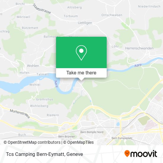 Tcs Camping Bern-Eymatt map