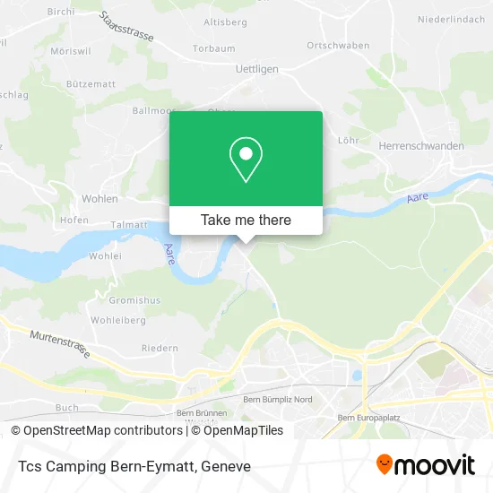 Tcs Camping Bern-Eymatt plan