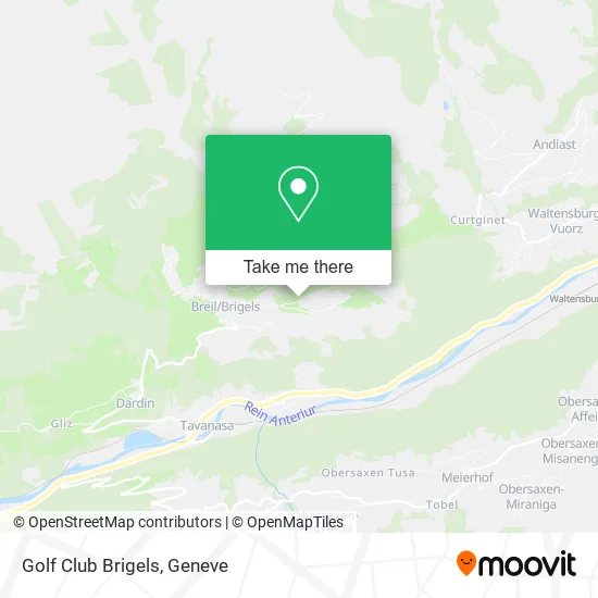 Golf Club Brigels map