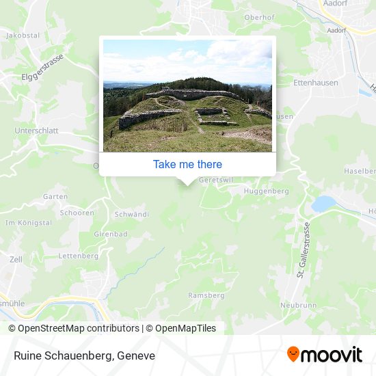 Ruine Schauenberg map