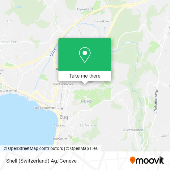 Shell (Switzerland) Ag map
