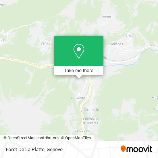 Forêt De La Platte map