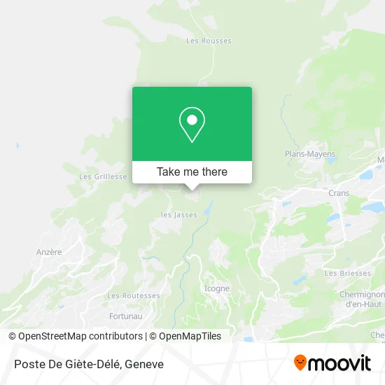 Poste De Giète-Délé map