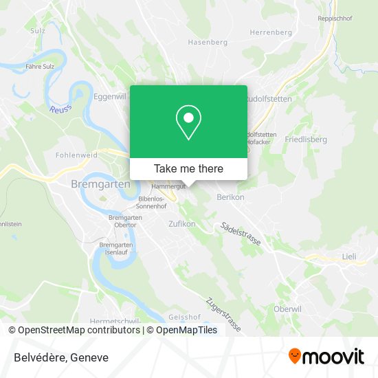 Belvédère map