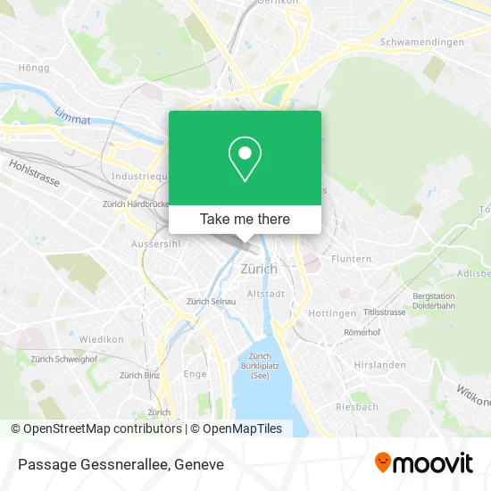 Passage Gessnerallee map