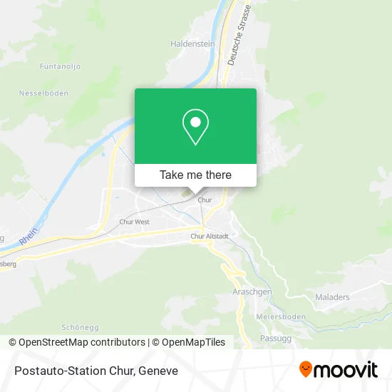 Postauto-Station Chur map