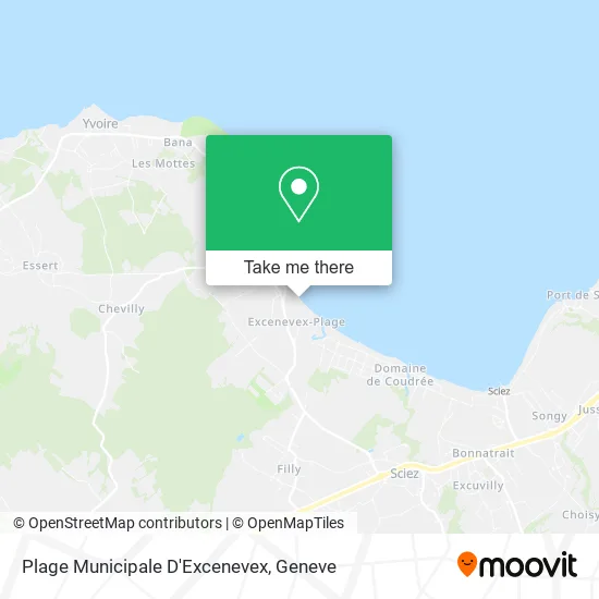 Plage Municipale D'Excenevex map