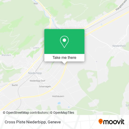 Cross Piste Niederbipp map