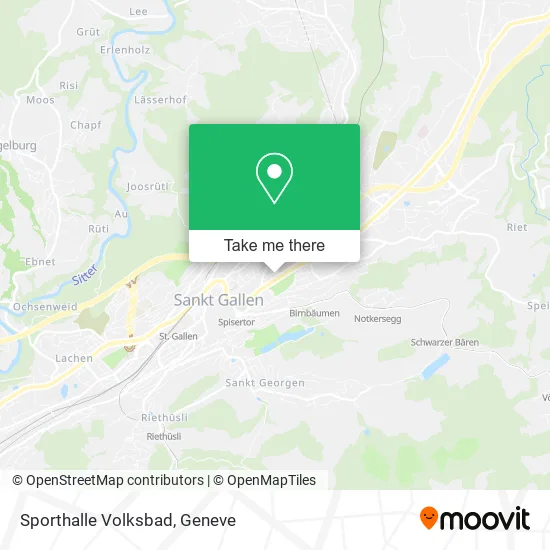 Sporthalle Volksbad map