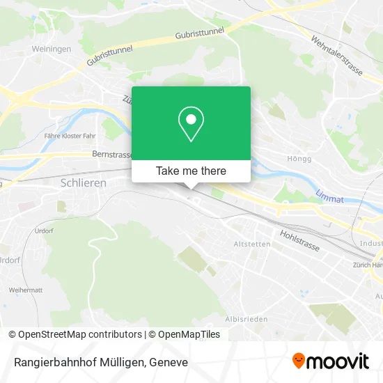 Rangierbahnhof Mülligen map