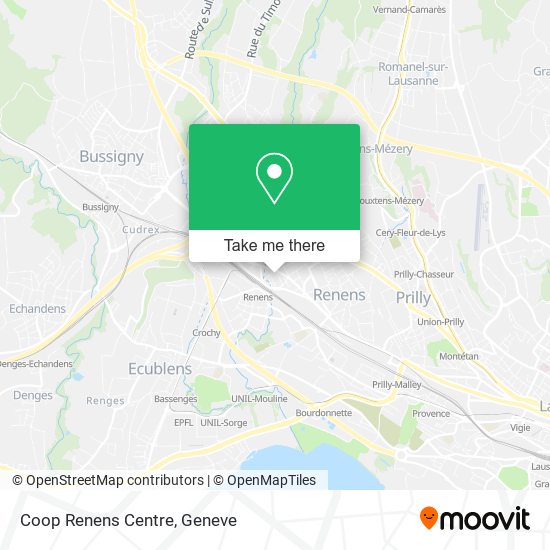 Coop Renens Centre map