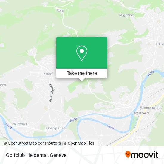 Golfclub Heidental map