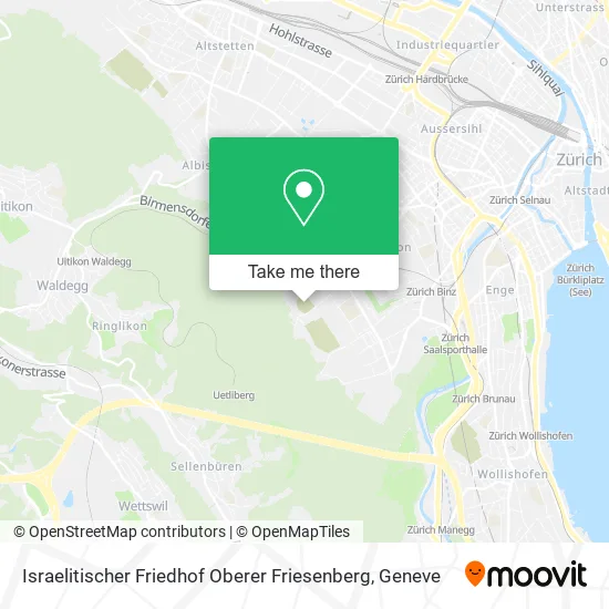 Israelitischer Friedhof Oberer Friesenberg map