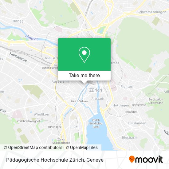 Pädagogische Hochschule Zürich map