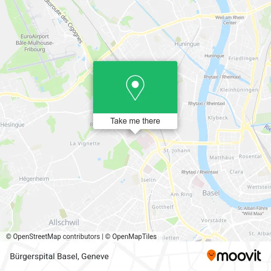 Bürgerspital Basel map