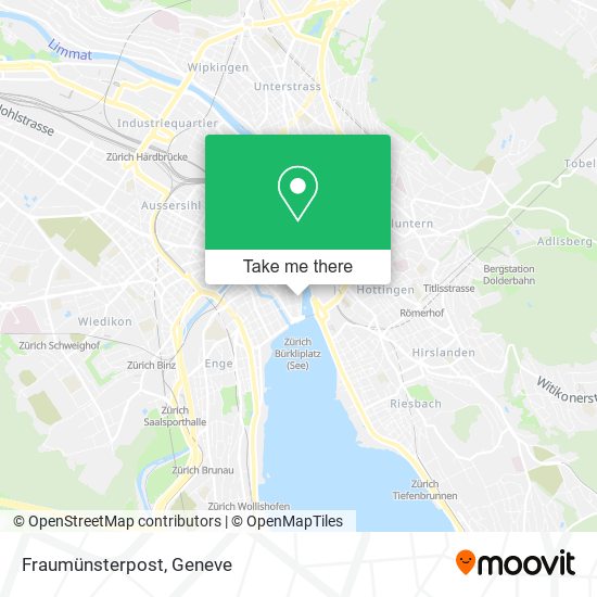 Fraumünsterpost map
