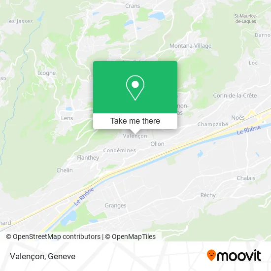 Valençon map