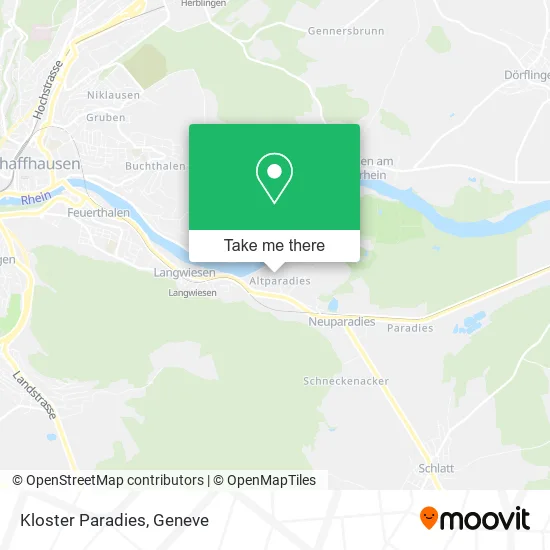 Kloster Paradies map