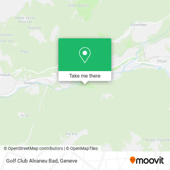Golf Club Alvaneu Bad map