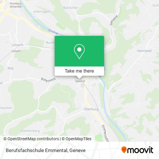 Berufsfachschule Emmental map