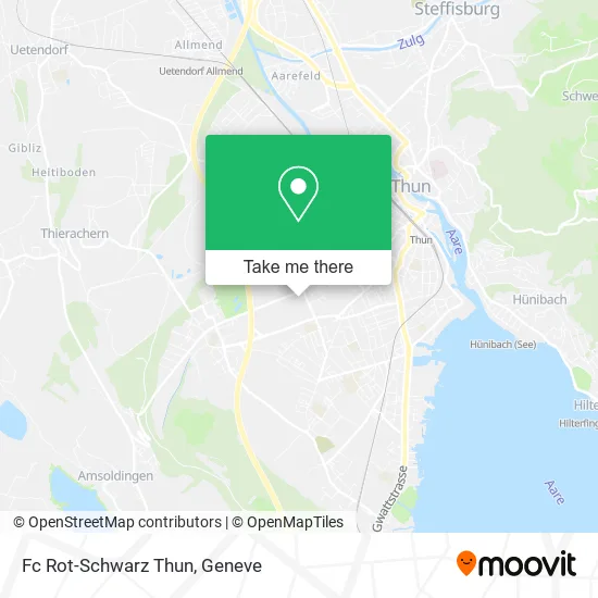 Fc Rot-Schwarz Thun map