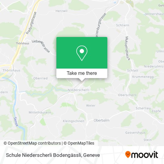 Schule Niederscherli Bodengässli map
