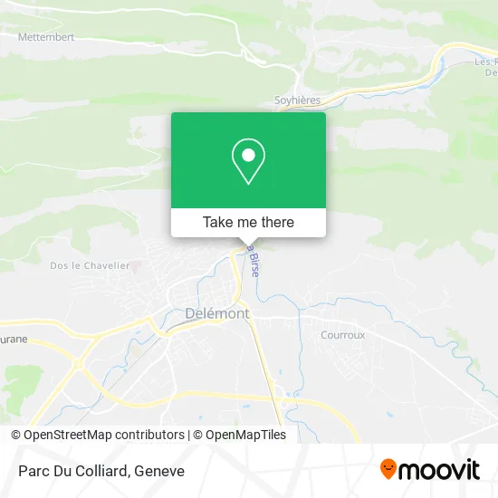 Parc Du Colliard map