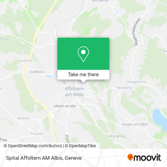 Spital Affoltern AM Albis map
