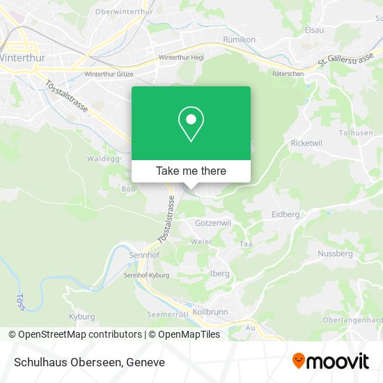 Schulhaus Oberseen map