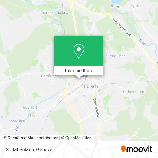 Spital Bülach map