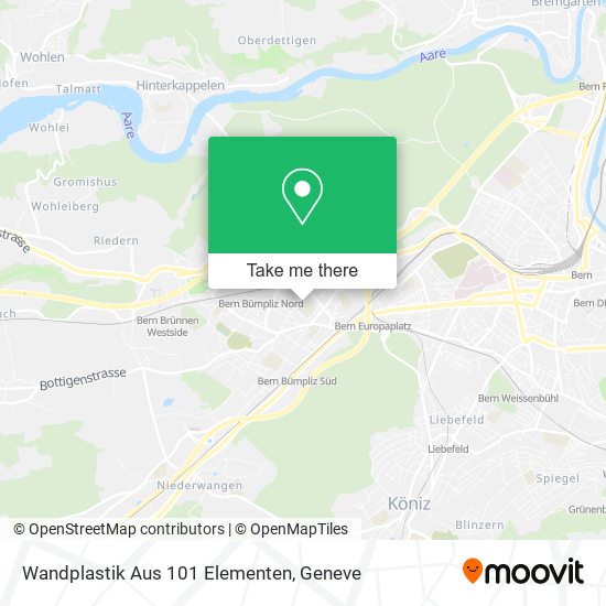 Wandplastik Aus 101 Elementen map