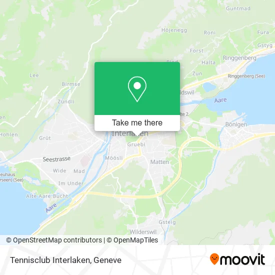 Tennisclub Interlaken map