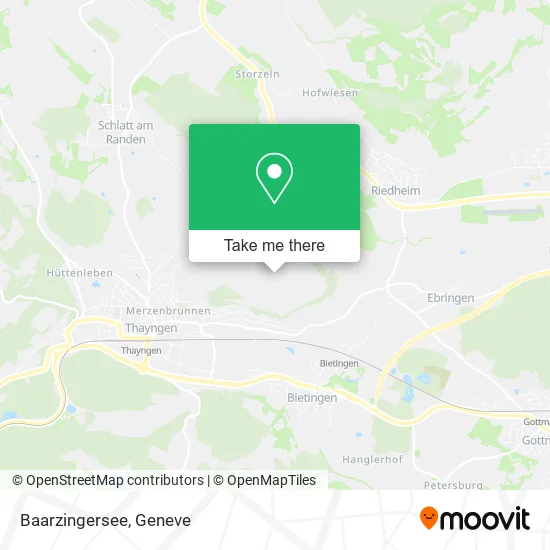 Baarzingersee plan