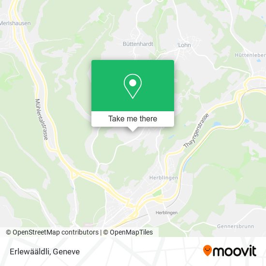 Erlewääldli map