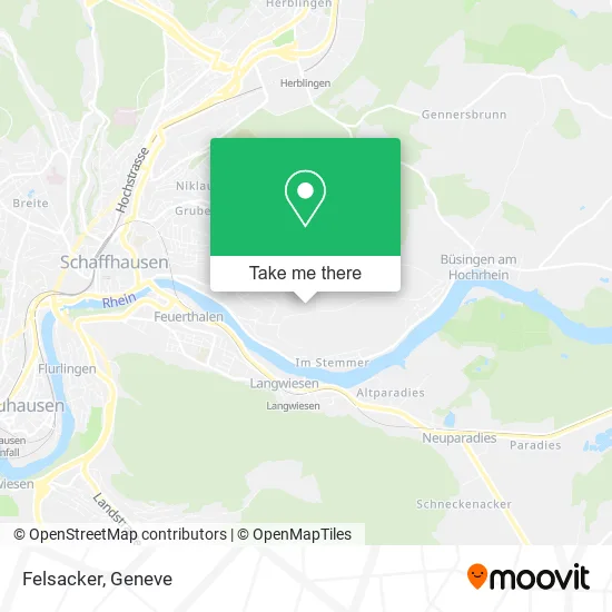 Felsacker map