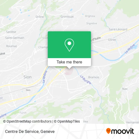 Centre De Service map