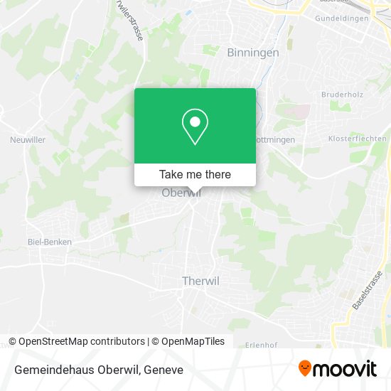Gemeindehaus Oberwil map