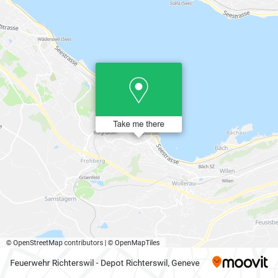 Feuerwehr Richterswil - Depot Richterswil map