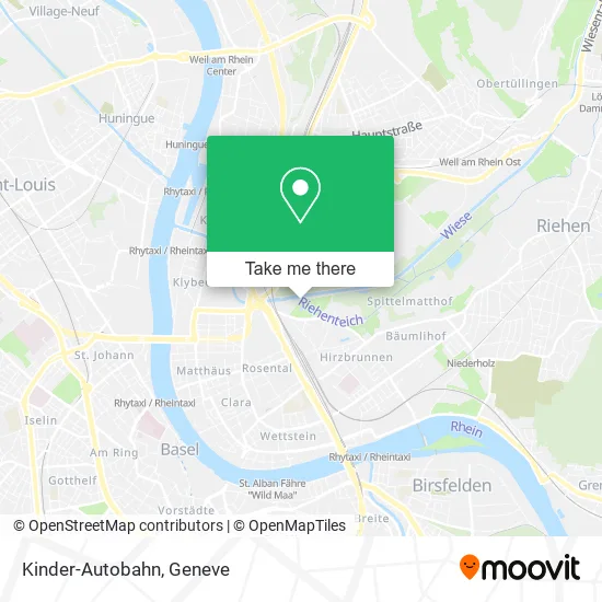 Kinder-Autobahn map