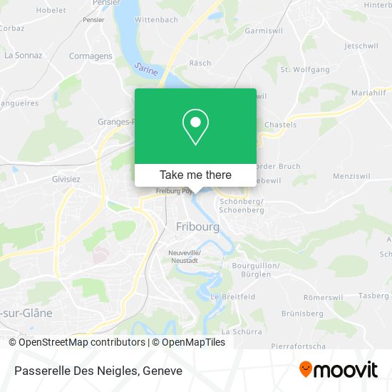 Passerelle Des Neigles map