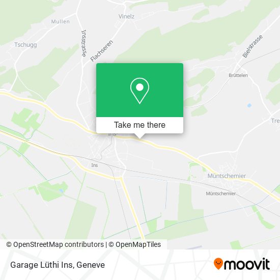 Garage Lüthi Ins map