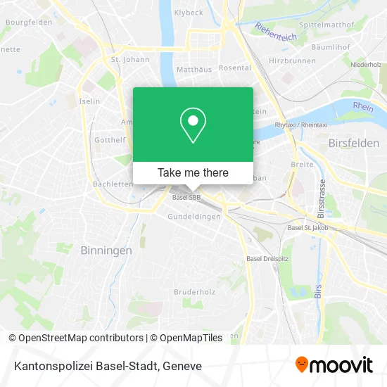 Kantonspolizei Basel-Stadt map