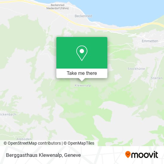 Berggasthaus Klewenalp map