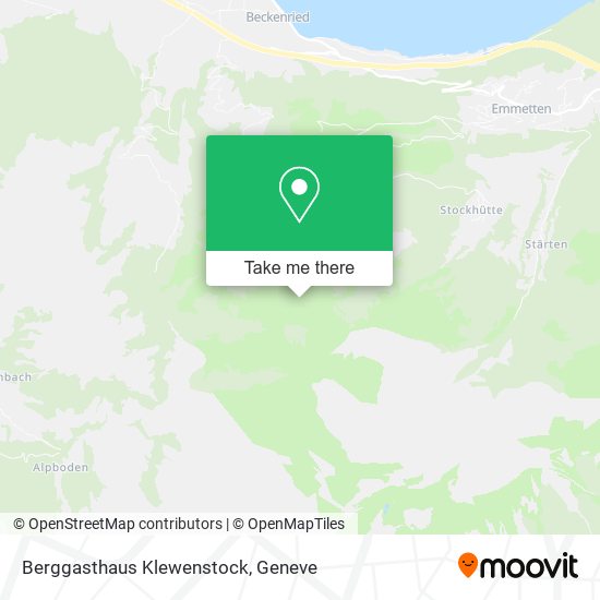 Berggasthaus Klewenstock map